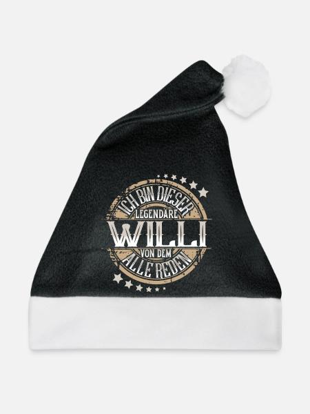 Willi - Weihnachtsmütze - Schwarz/Weiß