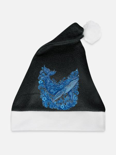 Orcawal – Ozeanliebhaber und Meereslebensgeschenk - Weihnachtsmütze - Schwarz/Weiß