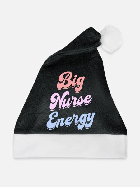 Energische Krankenschwester Krankenschwester - Weihnachtsmütze - Schwarz/Weiß