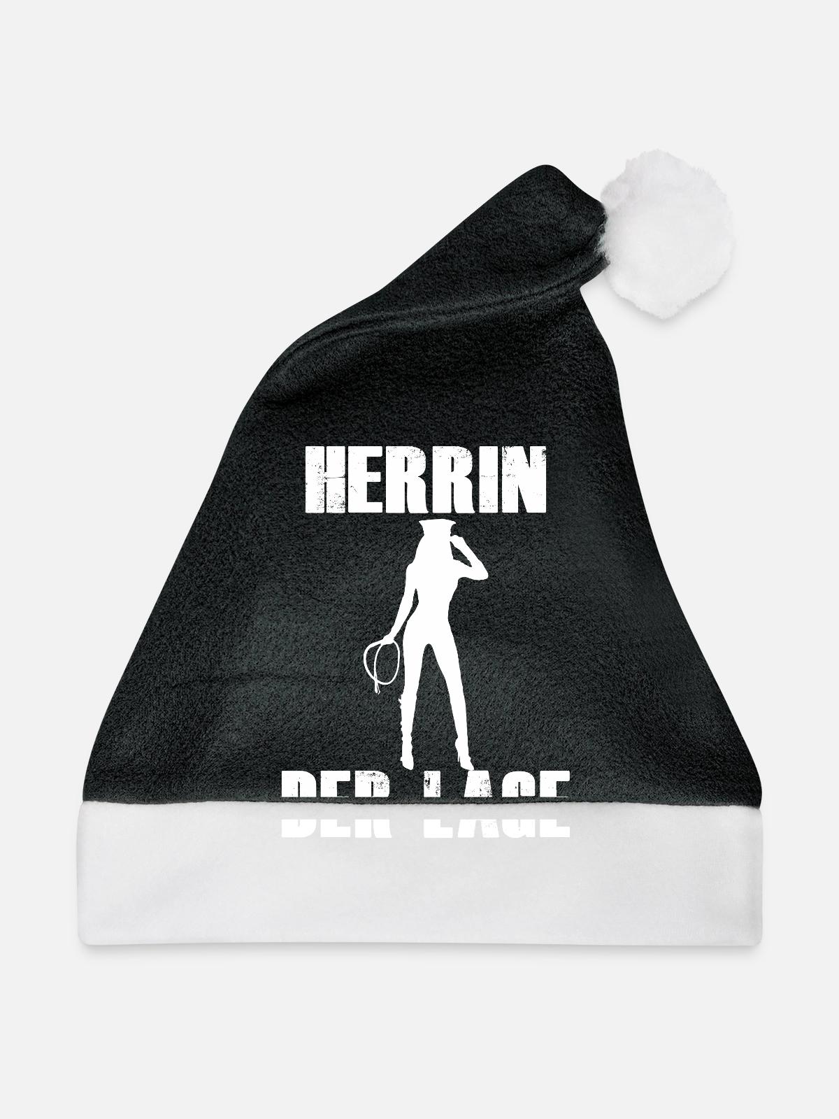 Herrin der Lage - Weihnachtsmütze - Schwarz/Weiß - Vorne