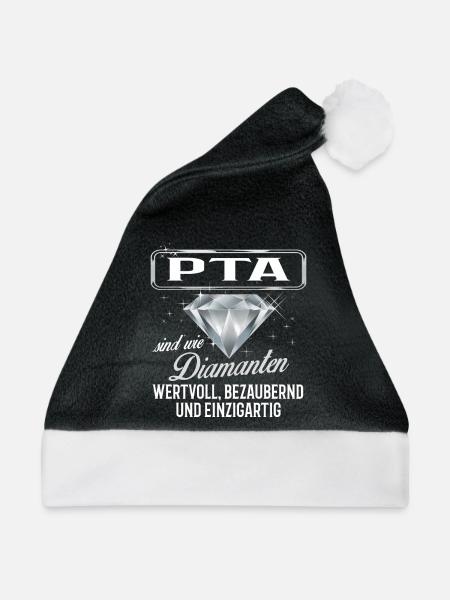 PTA - DM - Weihnachtsmütze - Schwarz/Weiß - Vorne