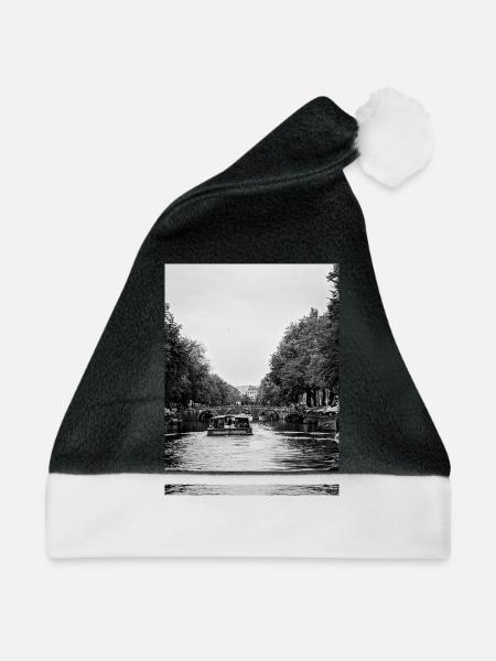 Amsterdam - Weihnachtsmütze - Schwarz/Weiß