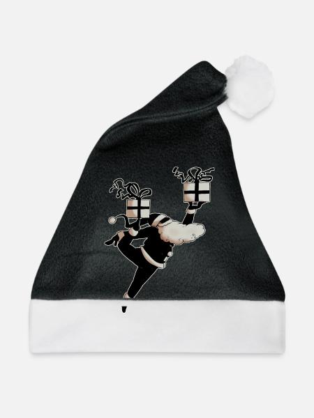 Santa Dancer (v2) - Weihnachtsmütze - Schwarz/Weiß