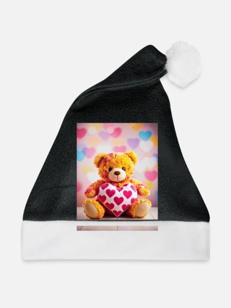 I LOVE YOU - Weihnachtsmütze - Schwarz/Weiß
