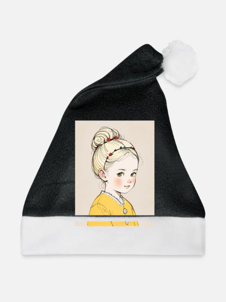 Blühende Unschuld - Weihnachtsmütze - Schwarz/Weiß