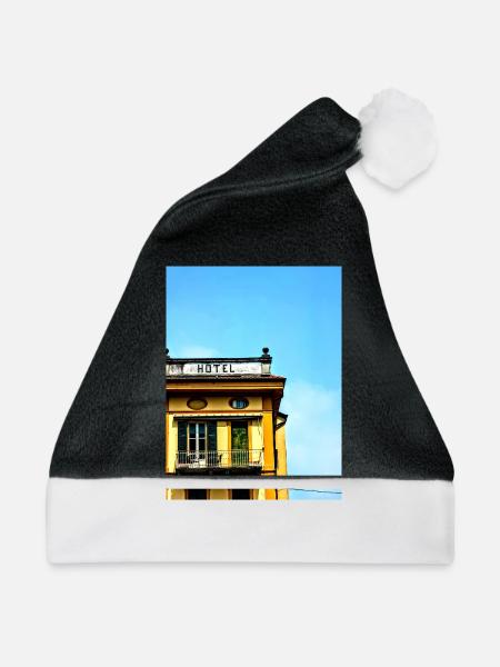 Hotel 50er - Weihnachtsmütze - Schwarz/Weiß
