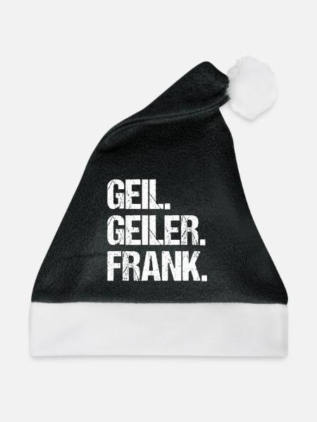 Frank - Weihnachtsmütze - Schwarz/Weiß - Vorne
