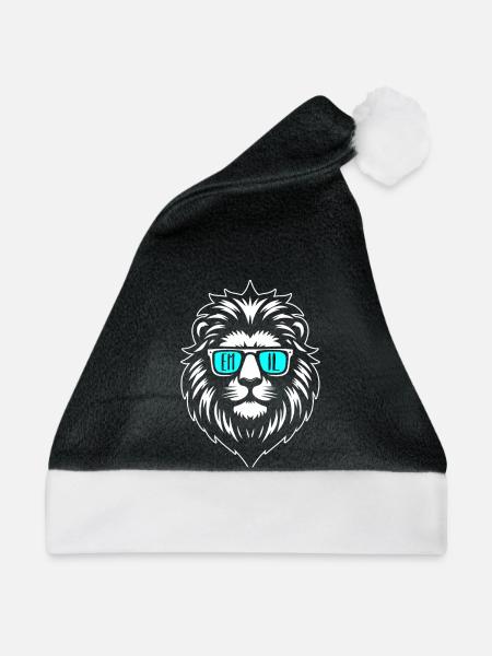 Löwe Emil - Weihnachtsmütze - Schwarz/Weiß