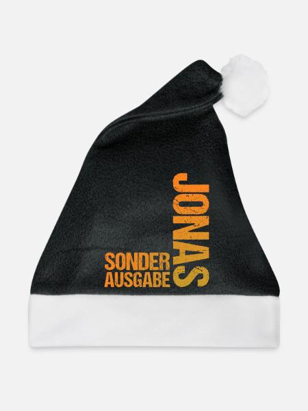 Jonas - Weihnachtsmütze - Schwarz/Weiß - Vorne