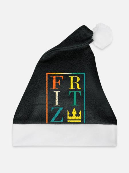 Fritz - Weihnachtsmütze - Schwarz/Weiß - Vorne