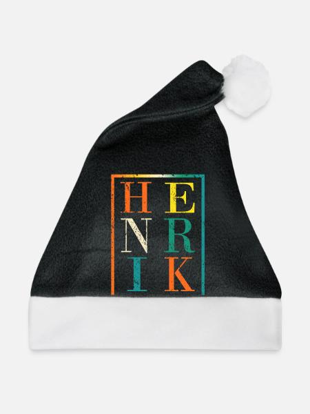 Henrik - Weihnachtsmütze - Schwarz/Weiß - Vorne