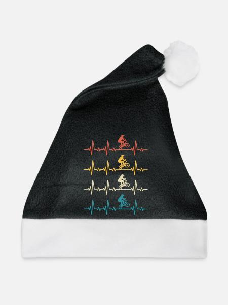 Retro Heartbeat BMX - Weihnachtsmütze - Schwarz/Weiß