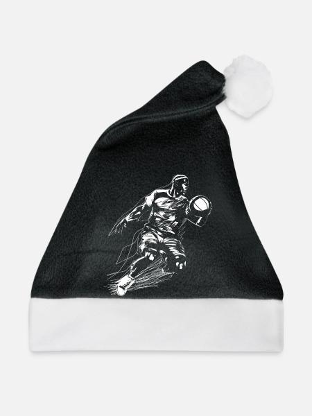 Basketballer - Weihnachtsmütze - Schwarz/Weiß