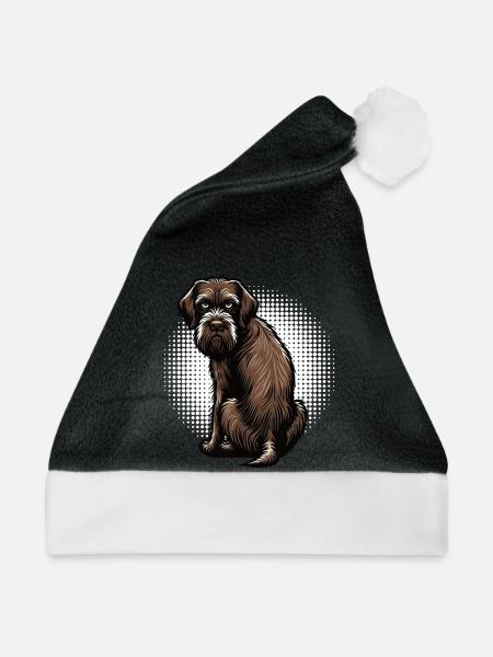 Deutsch Drahthaar Deutsch-Drahthaar Besitzer - Weihnachtsmütze - Schwarz/Weiß