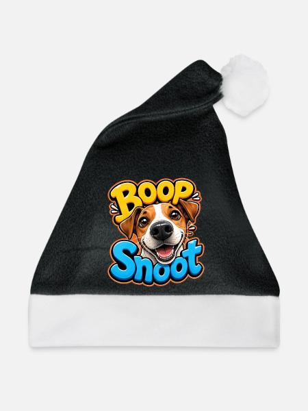 Jack Russell Terrier - Weihnachtsmütze - Schwarz/Weiß