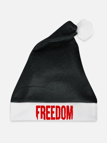 Freedom - Weihnachtsmütze - Schwarz/Weiß