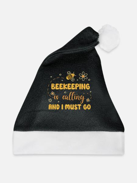 Honey Bee Beekeeping Beekeeper Honeybee Beekeeping - Weihnachtsmütze - Schwarz/Weiß - Vorne