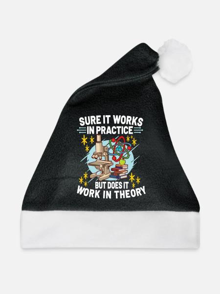 Physics Science Physicist Physics Teacher Gift - Weihnachtsmütze - Schwarz/Weiß - Vorne