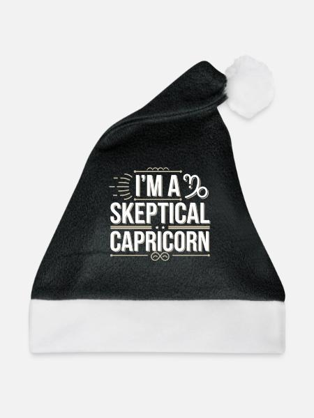 Astrologie-skeptiker: Kritisches Denken - Weihnachtsmütze - Schwarz/Weiß - Vorne
