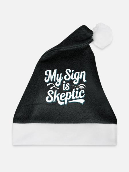 Astrologie-skeptiker: Kritisches Denken - Weihnachtsmütze - Schwarz/Weiß - Vorne