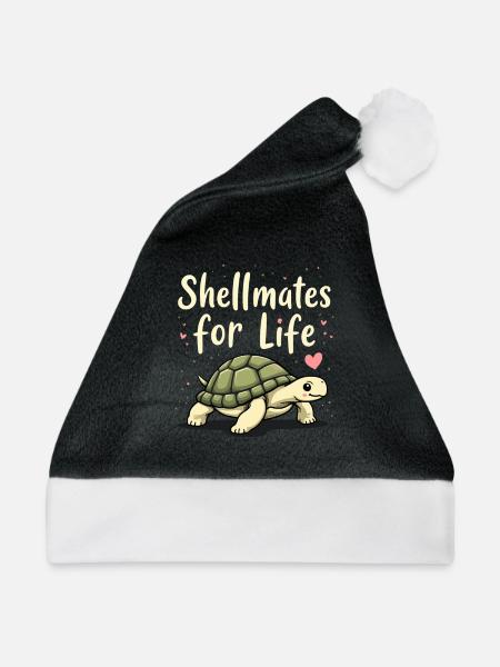 Schildkrötenpflege Für Besitzer Von - Weihnachtsmütze - Schwarz/Weiß - Vorne