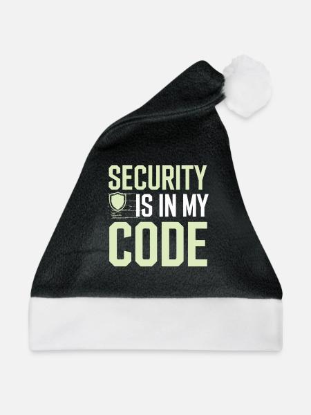 Ethisches Hacking Cybersicherheit Digitale - Weihnachtsmütze - Schwarz/Weiß