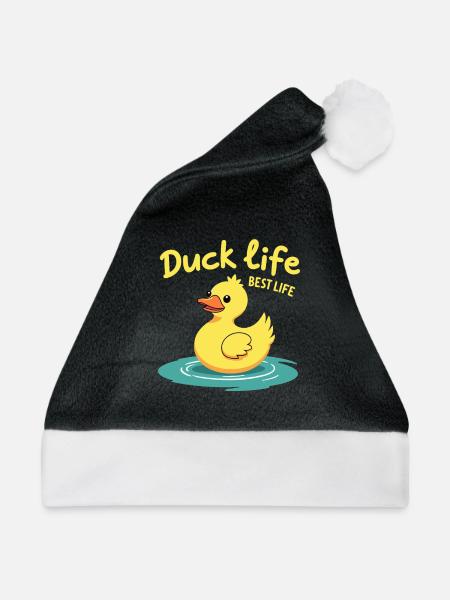Nutztier-enten-enthusiasten Hinterhof-enten - Weihnachtsmütze - Schwarz/Weiß