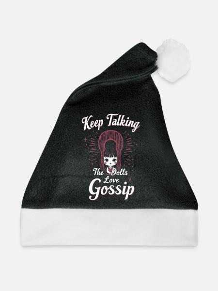 Gruseliger Puppenkollektor - Weihnachtsmütze - Schwarz/Weiß