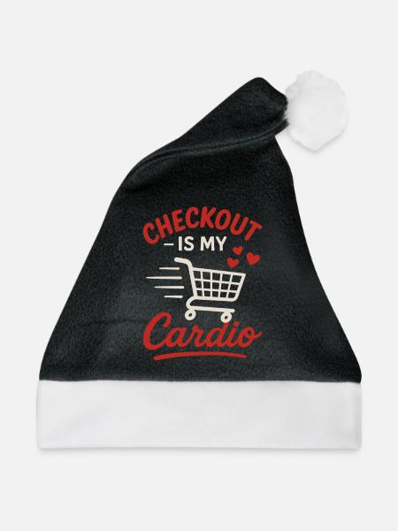 Der Wettbewerbsfähige Lebensmittelkäufer Fast Cart - Weihnachtsmütze - Schwarz/Weiß