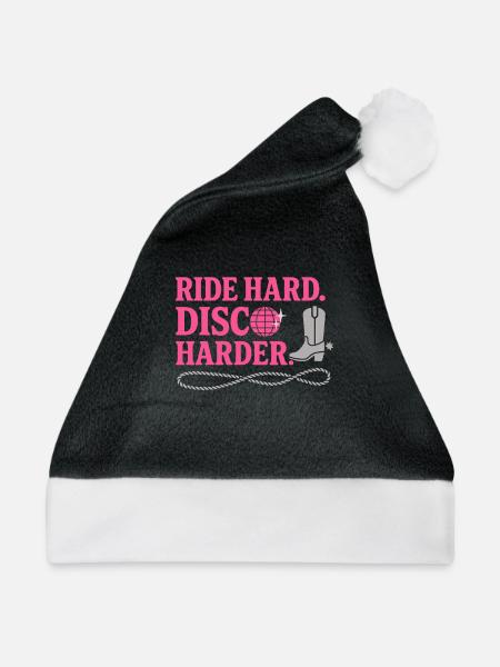 Disco Western Junggesellinnenabschied - Weihnachtsmütze - Schwarz/Weiß