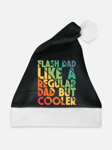 Bouldering Flash Papa Boulderer - Weihnachtsmütze - Schwarz/Weiß