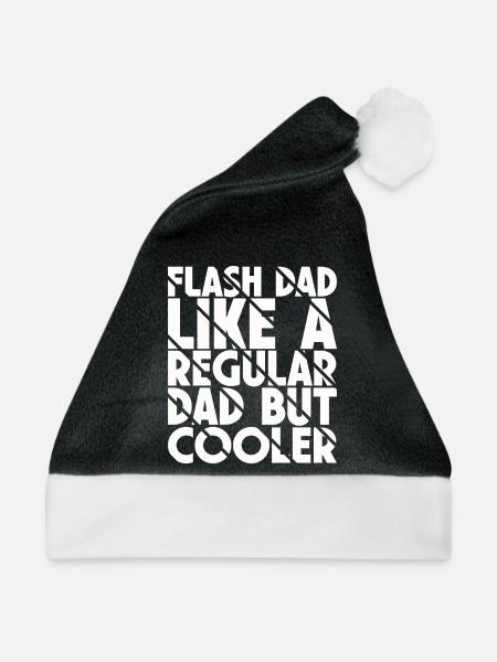 Bouldering Flash Papa Boulderer - Weihnachtsmütze - Schwarz/Weiß
