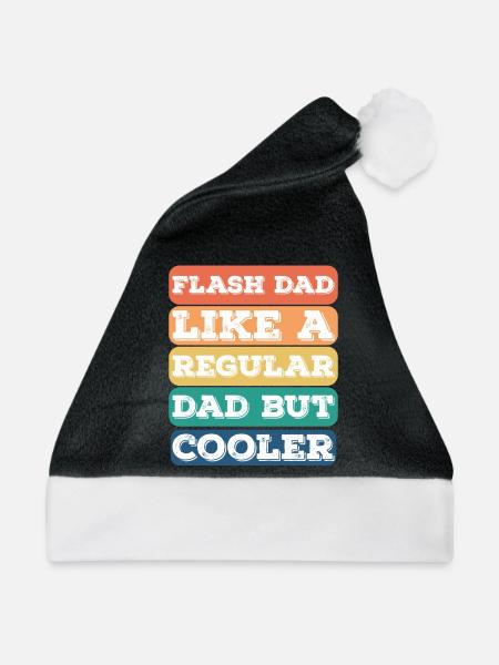 Bouldering Flash Papa Boulderer - Weihnachtsmütze - Schwarz/Weiß