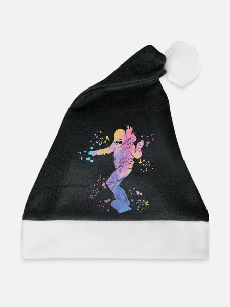 Snowboarder Snowboarding Snowboard - Weihnachtsmütze - Schwarz/Weiß