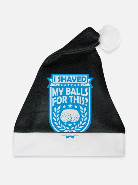I shaved my balls - Weihnachtsmütze - Schwarz/Weiß