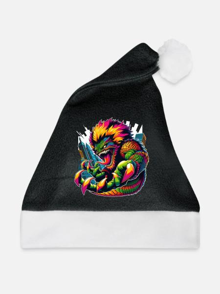 Asphaltbiest Anarchy - Weihnachtsmütze - Schwarz/Weiß - Vorne