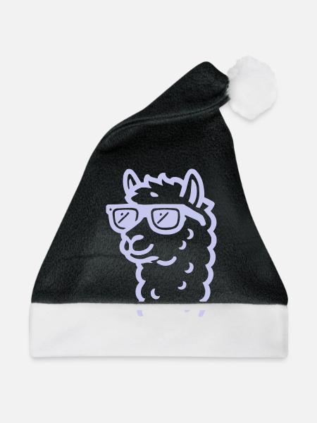lama sonnenbrille - Weihnachtsmütze - Schwarz/Weiß