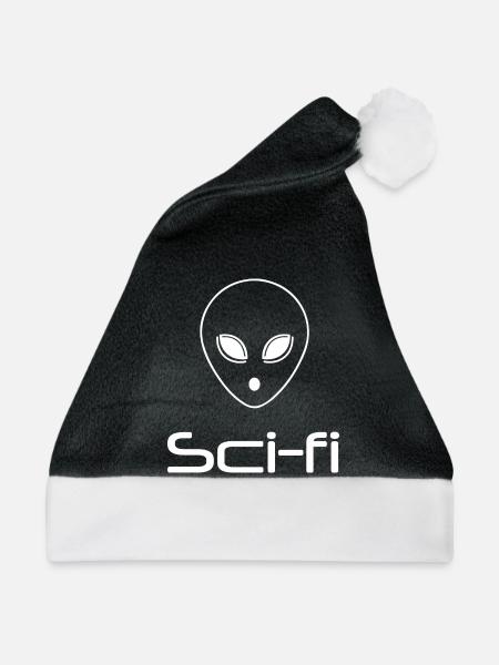 Sci-fi - Weihnachtsmütze - Schwarz/Weiß - Vorne