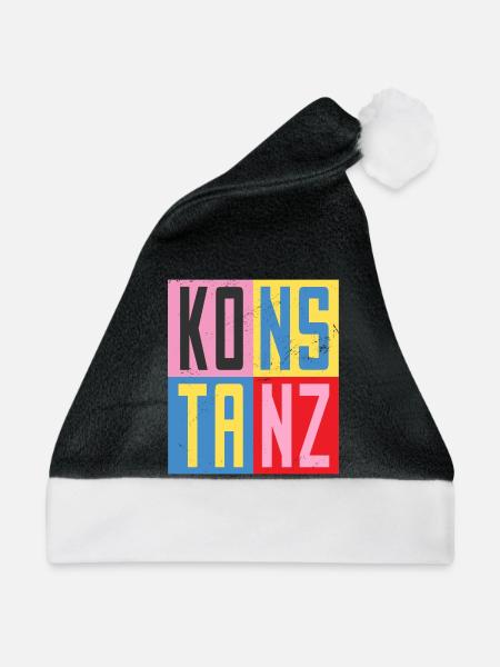 Konstanz Städte Design - Weihnachtsmütze - Schwarz/Weiß