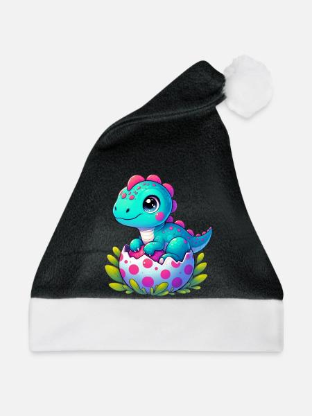 Dinosaurier - Weihnachtsmütze - Schwarz/Weiß