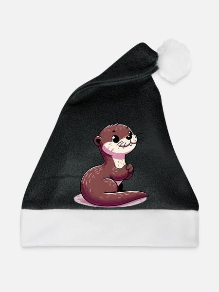 Otter - Weihnachtsmütze - Schwarz/Weiß