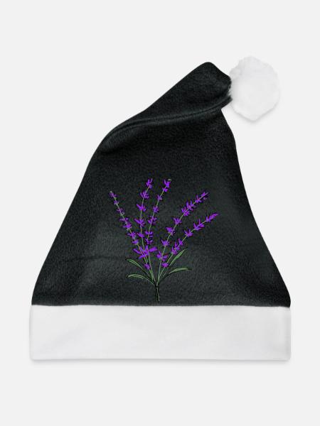 Lavendel - Weihnachtsmütze - Schwarz/Weiß - Vorne