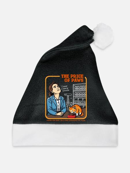 Der Preis der Pfoten - Weihnachtsmütze - Schwarz/Weiß - Vorne