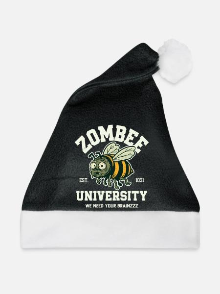 Zombee Universität - Weihnachtsmütze - Schwarz/Weiß