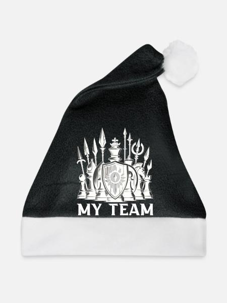 Chess - Weihnachtsmütze - Schwarz/Weiß - Vorne