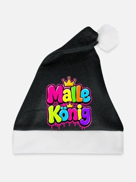 Königliche Farbgraffiti Kollektion - Weihnachtsmütze - Schwarz/Weiß