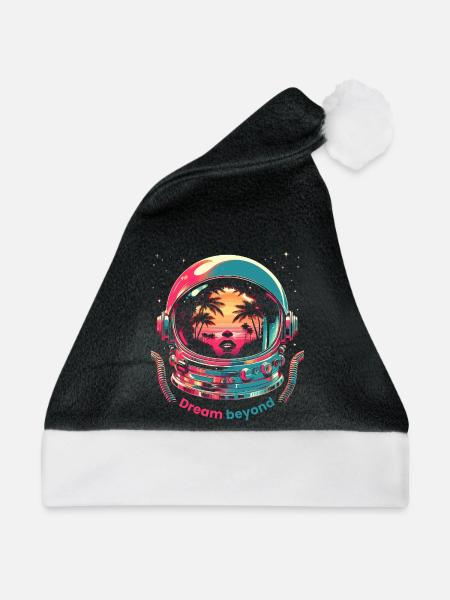 Kosmischer Träumer - Weihnachtsmütze - Schwarz/Weiß
