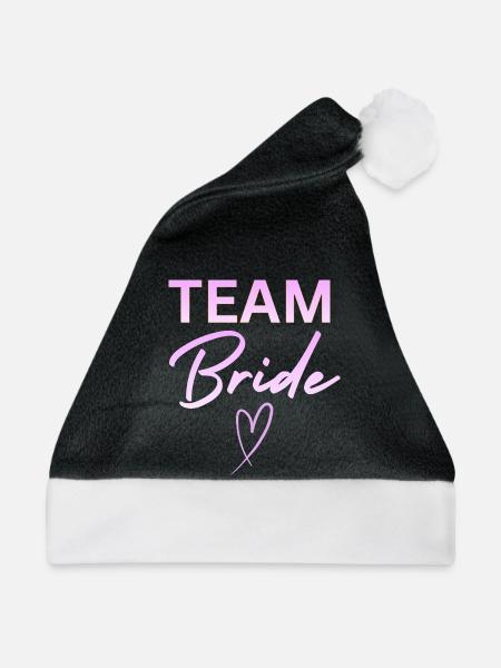Team Bride - Weihnachtsmütze - Schwarz/Weiß
