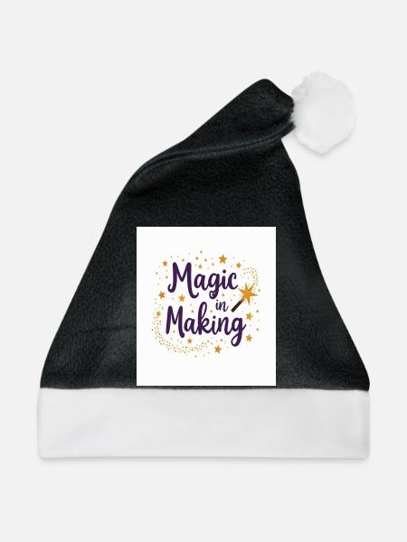 Magie in der Entstehung - Weihnachtsmütze - Schwarz/Weiß - Vorne