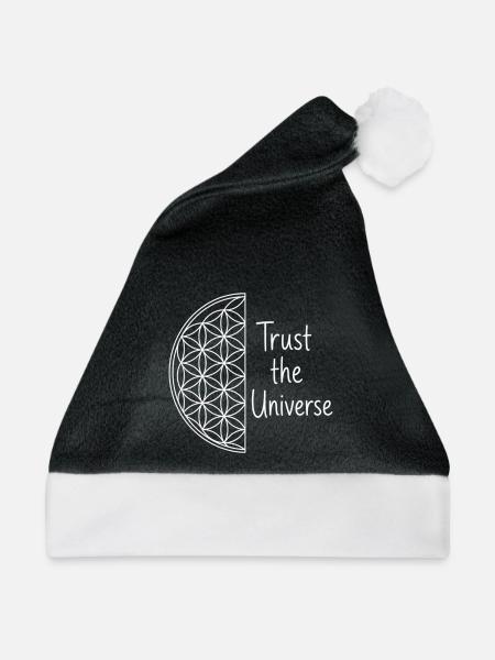 Blume des Lebens Spirituell - Weihnachtsmütze - Schwarz/Weiß